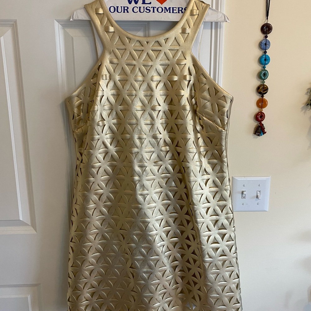 Gold Lilly Pulitzer Dress